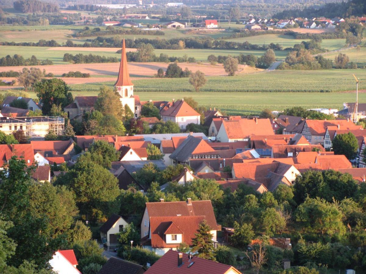 Hochwertiges Ferienhaus im romantischen Franken Colmberg Exterior foto